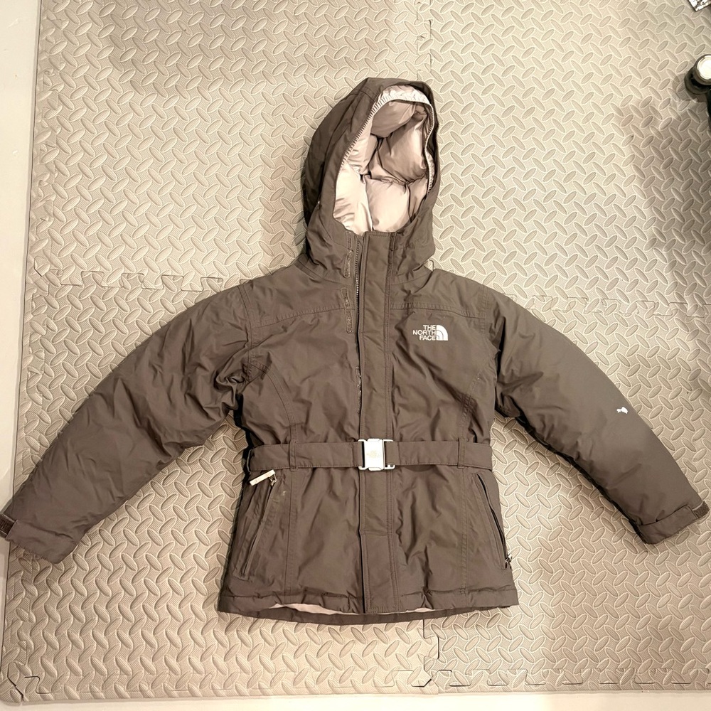 The North Face Light Gray Puffer Jacket
